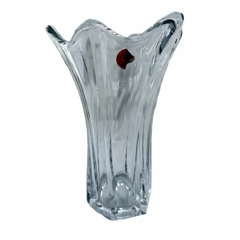 Sullivan 24% PbO Lead Crystal Vase Handcrafted in Poland Art Decor EUC